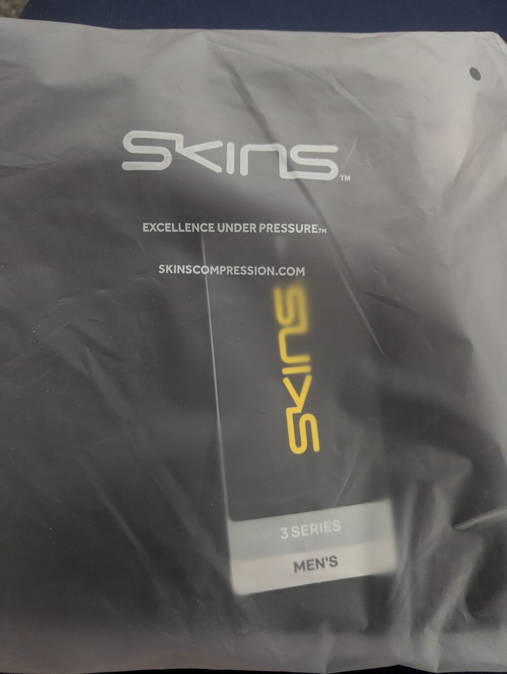 SKINS 3-Series Men's Black Superpose Half Tights